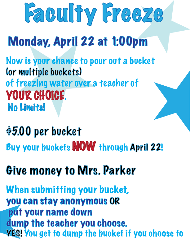 faculty freeze event advertisement